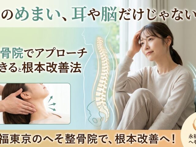 そのめまい、耳や脳だけじゃない？整骨院でアプローチできる原因と根本改善法
