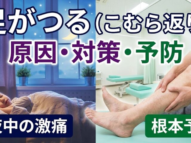 【夜中に激痛】足がつる（こむら返り）原因は？整骨院が教える根本予防と対策