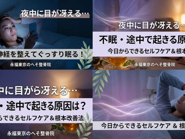 【夜中に目が冴える…】不眠・途中で起きる原因は「自律神経」？今日からできるセルフケアと根本改善策